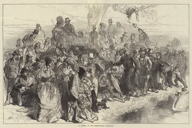 Eine Skizze beim internationalen Bootsrennen